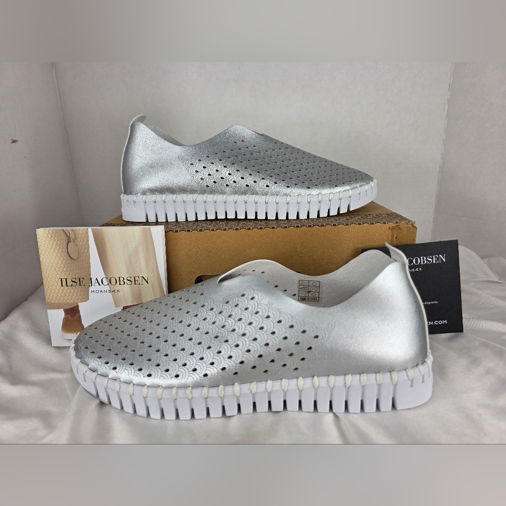 NEW ILSE JACOBSEN Style: TULIP3576 Color: Silver Size: 39, 40